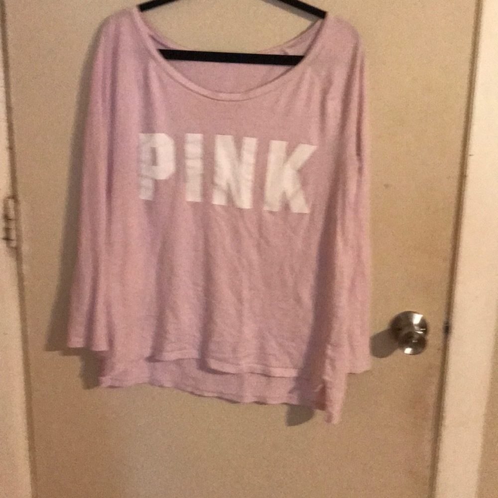 Long Sleeve Pink Tee